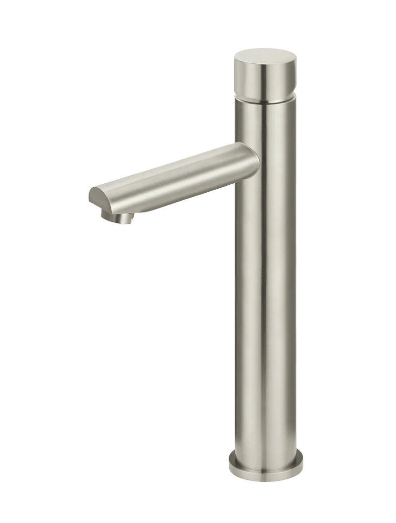 Meir Pinless Round Tall Basin Mixer, Brushed Nickel