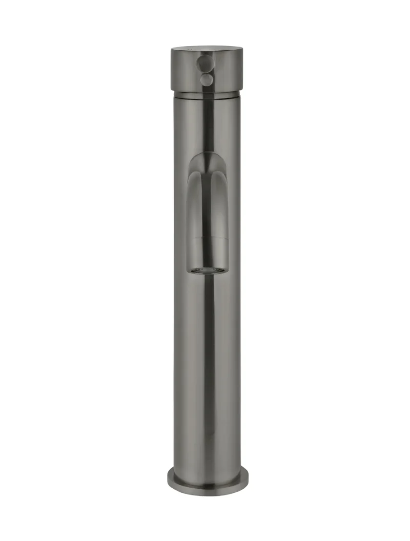 Meir Round Tall Curved Basin Mixer, Shadow
