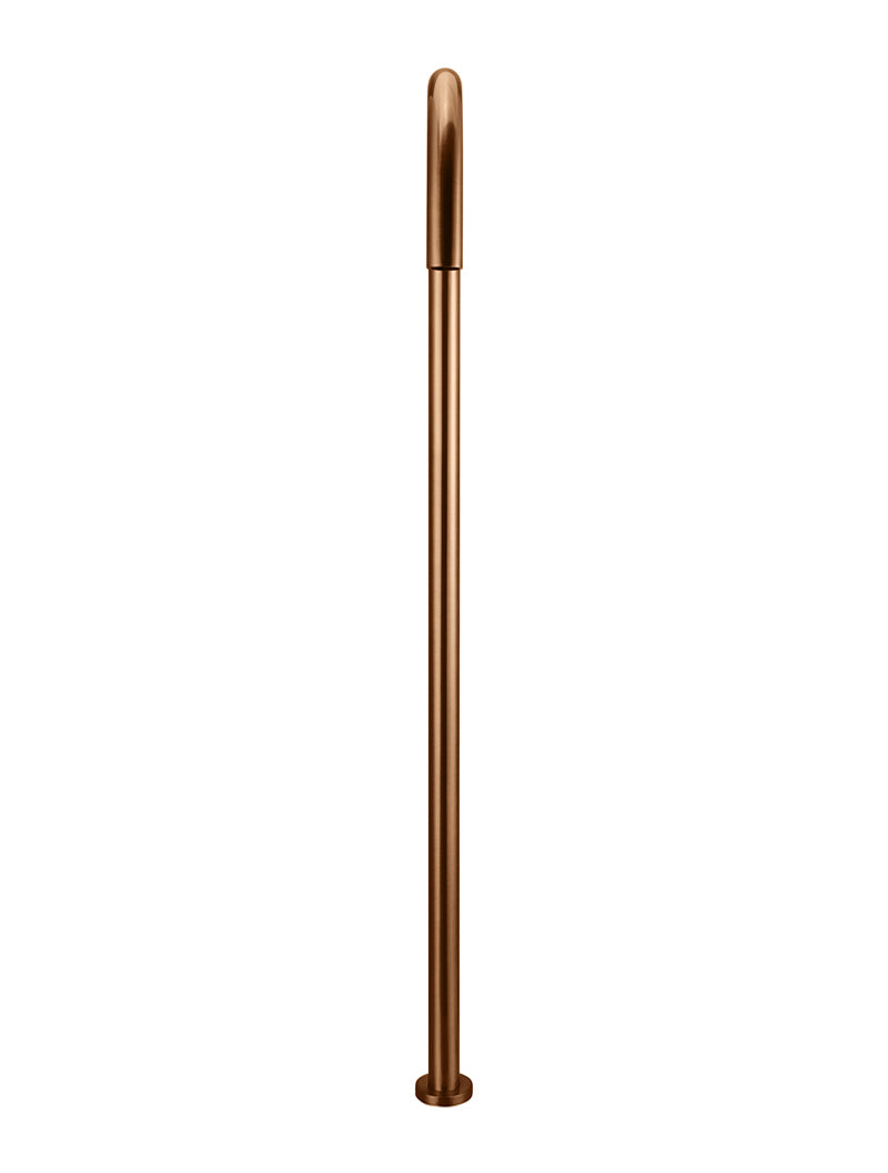 Meir Round Freestanding Bath Spout, Lustre Bronze