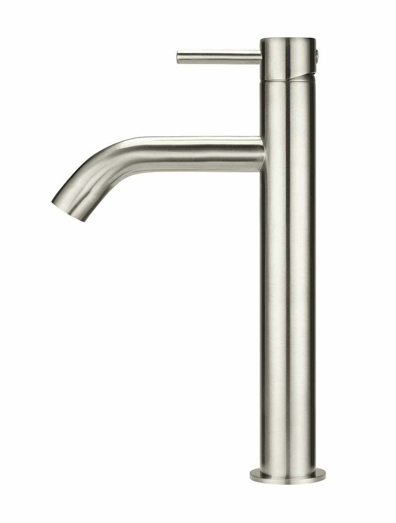 Meir Piccola Tall Basin Mixer Tap, Brushed Nickel