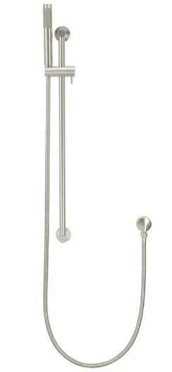 Meir Round Hand Shower on Rail Column, Single Function Hand Shower, Brushed Nickel