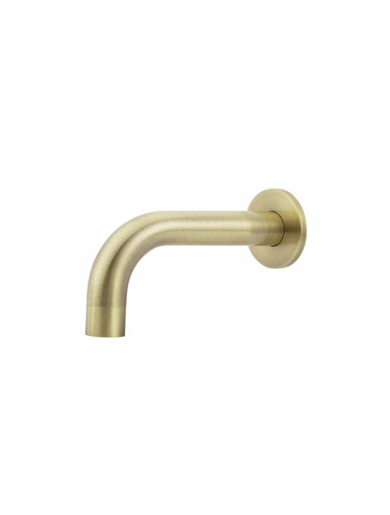 Meir Universal Round Curved Spout 130mm, Tiger Bronze