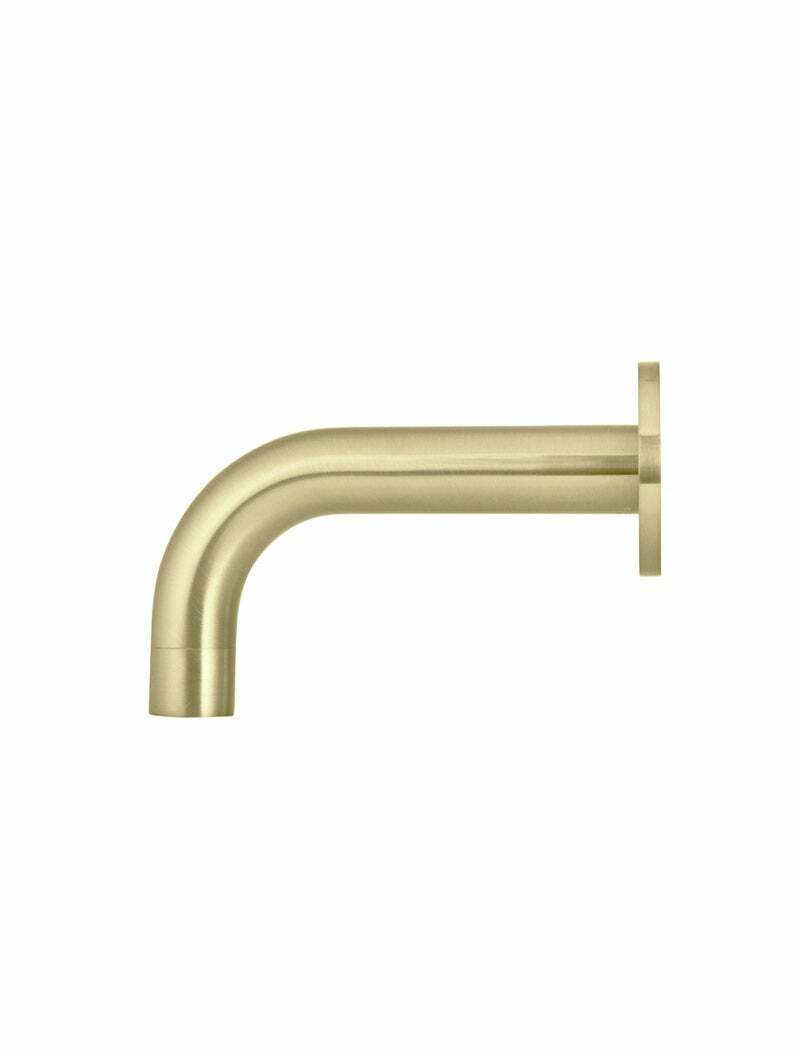 Meir Universal Round Curved Spout 130mm, Tiger Bronze