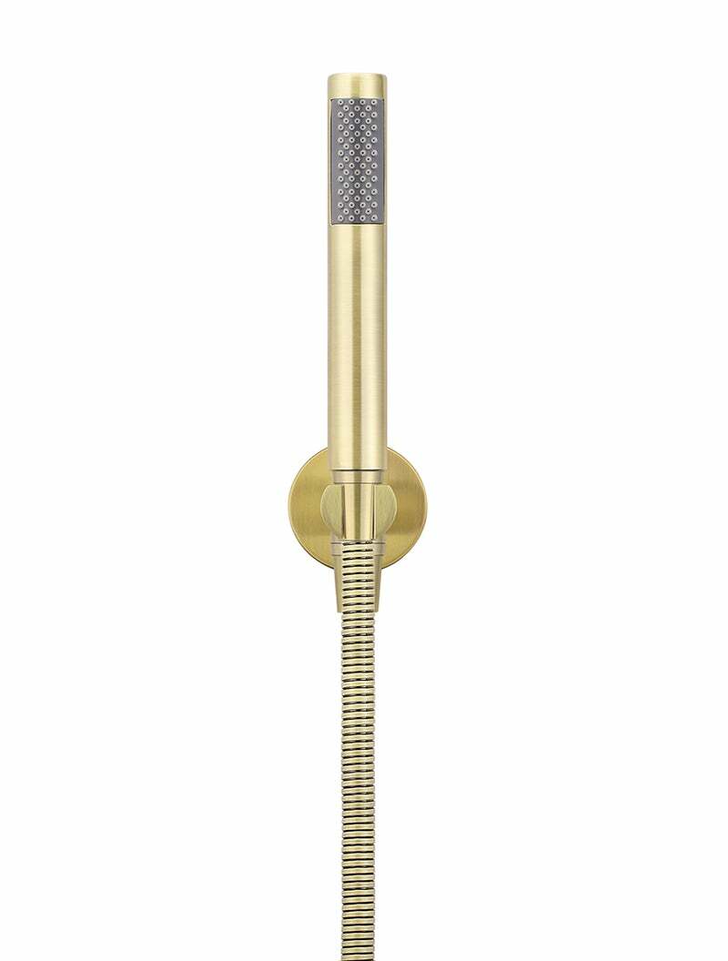 Meir Round Hand Shower on Fixed Bracket, Single Function Hand Shower, Tiger Bronze