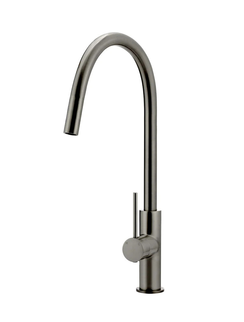 Meir Round Piccola Pull Out Kitchen Mixer Tap, Shadow