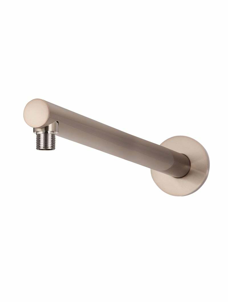 Meir Round Wall Shower Arm 400mm, Champagne