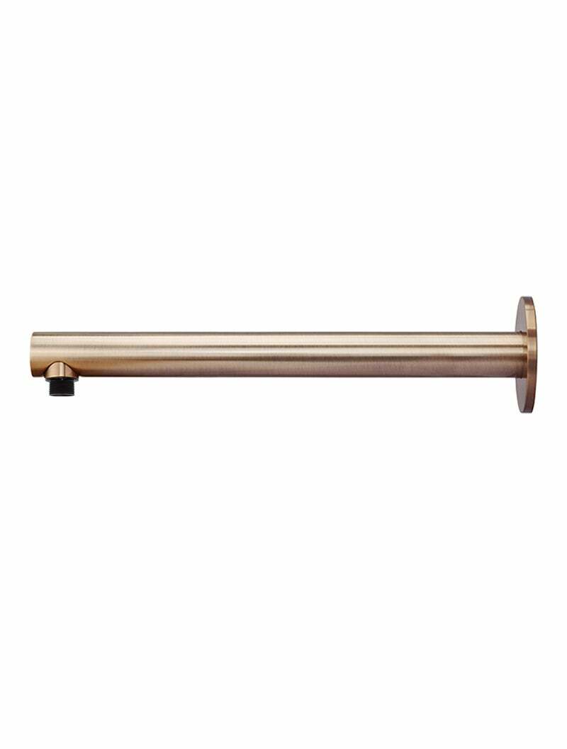 Meir Round Wall Shower Arm 400mm, Champagne