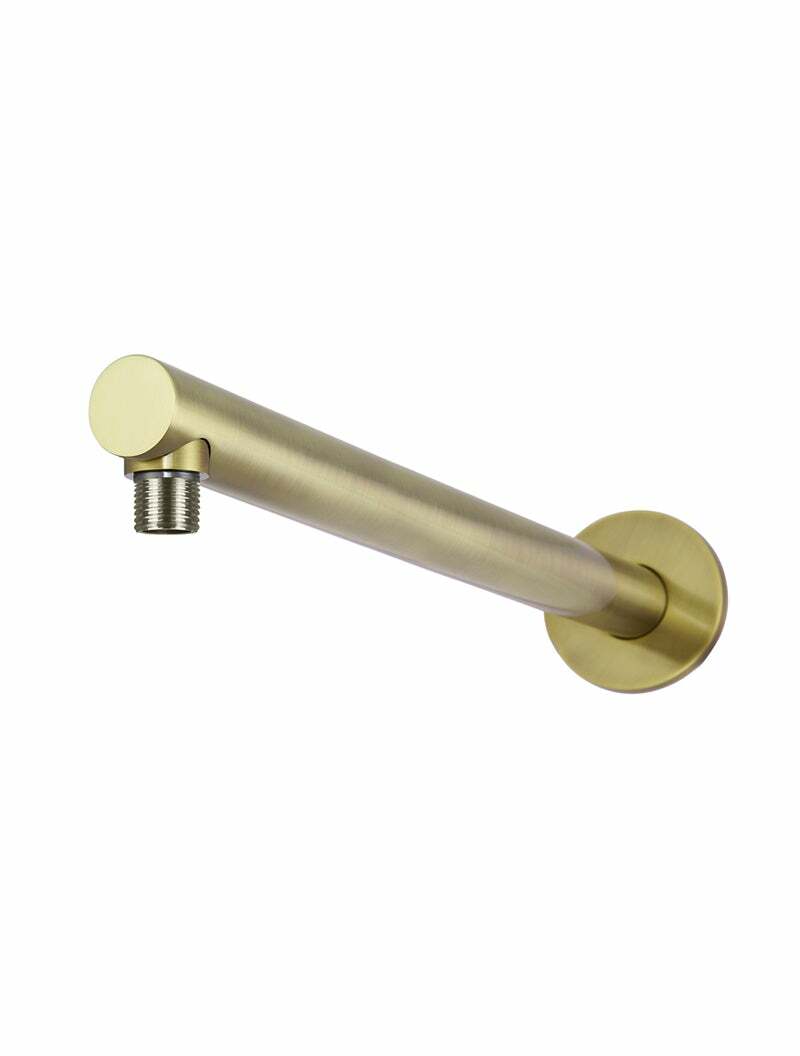 Meir Round Wall Shower Arm 400mm, Tiger Bronze