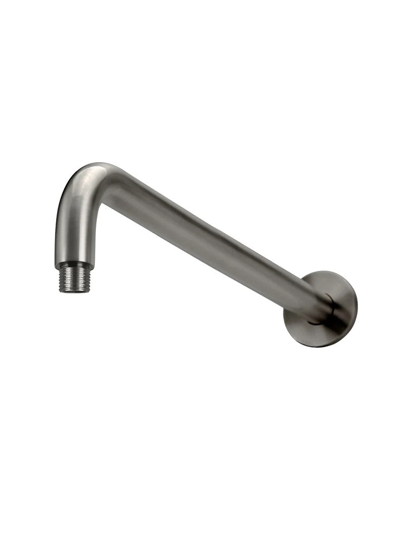 Meir Round Wall Shower Curved Arm 400mm, Shadow