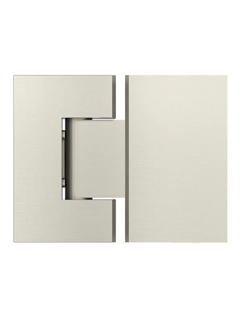 Meir Glass to Glass Shower Door Hinge, Brushed Nickel