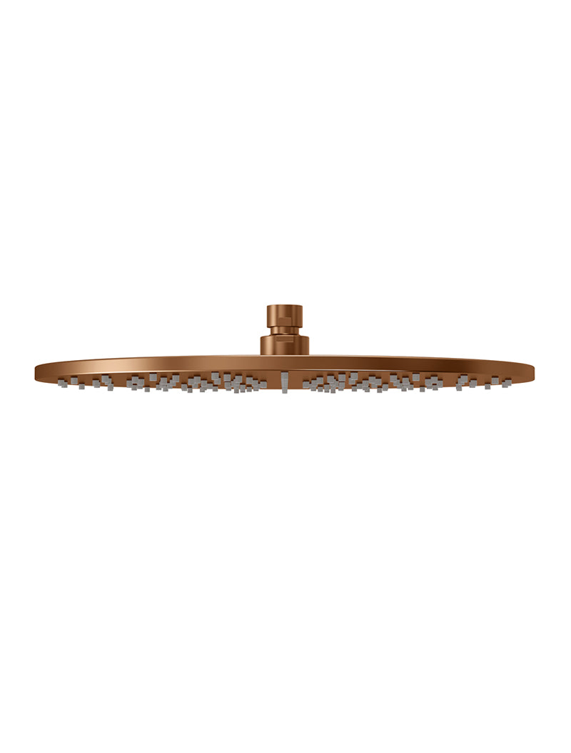 Meir Round Shower Rose 300mm, Lustre Bronze