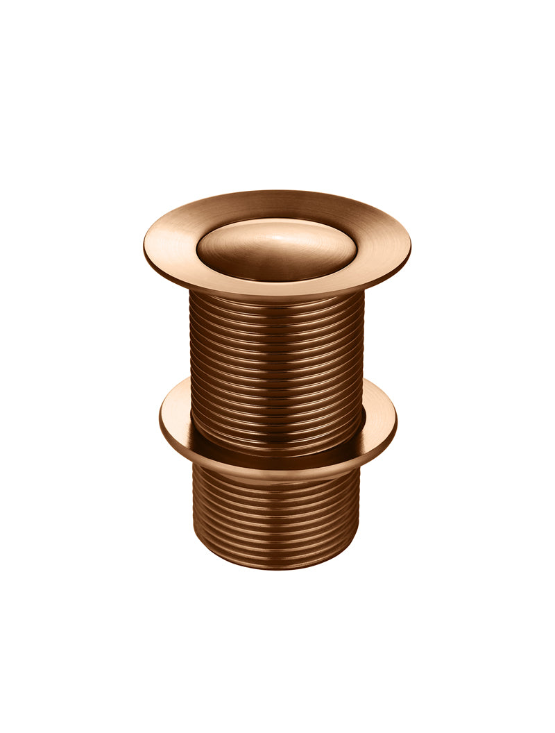 Meir Basin Pop Up Waste, No Overflow / Unslotted, 32mm, Lustre Bronze