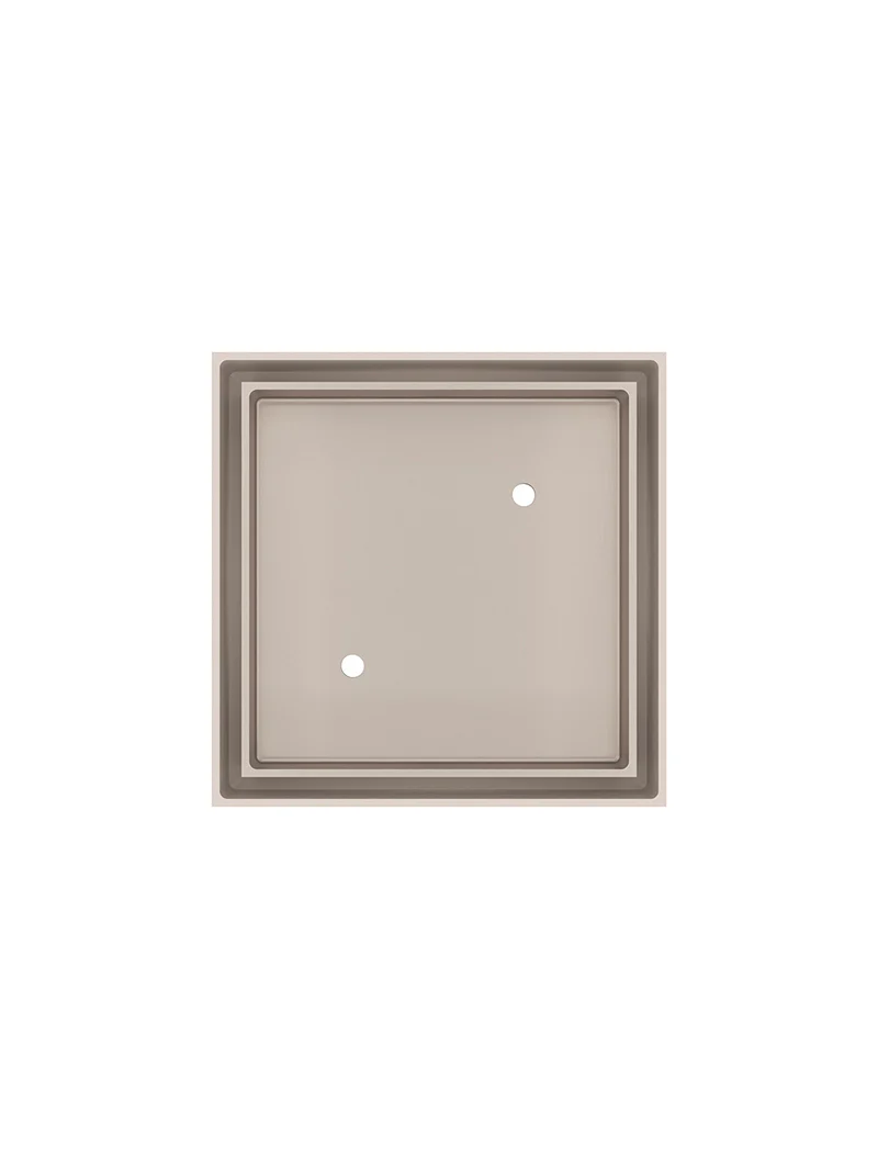Meir Square Floor Shower Waste With Tile Insert, Champagne