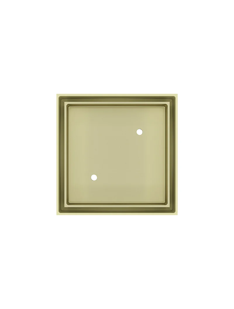 Meir Square Floor Shower Waste With Tile Insert, Tiger Bronze