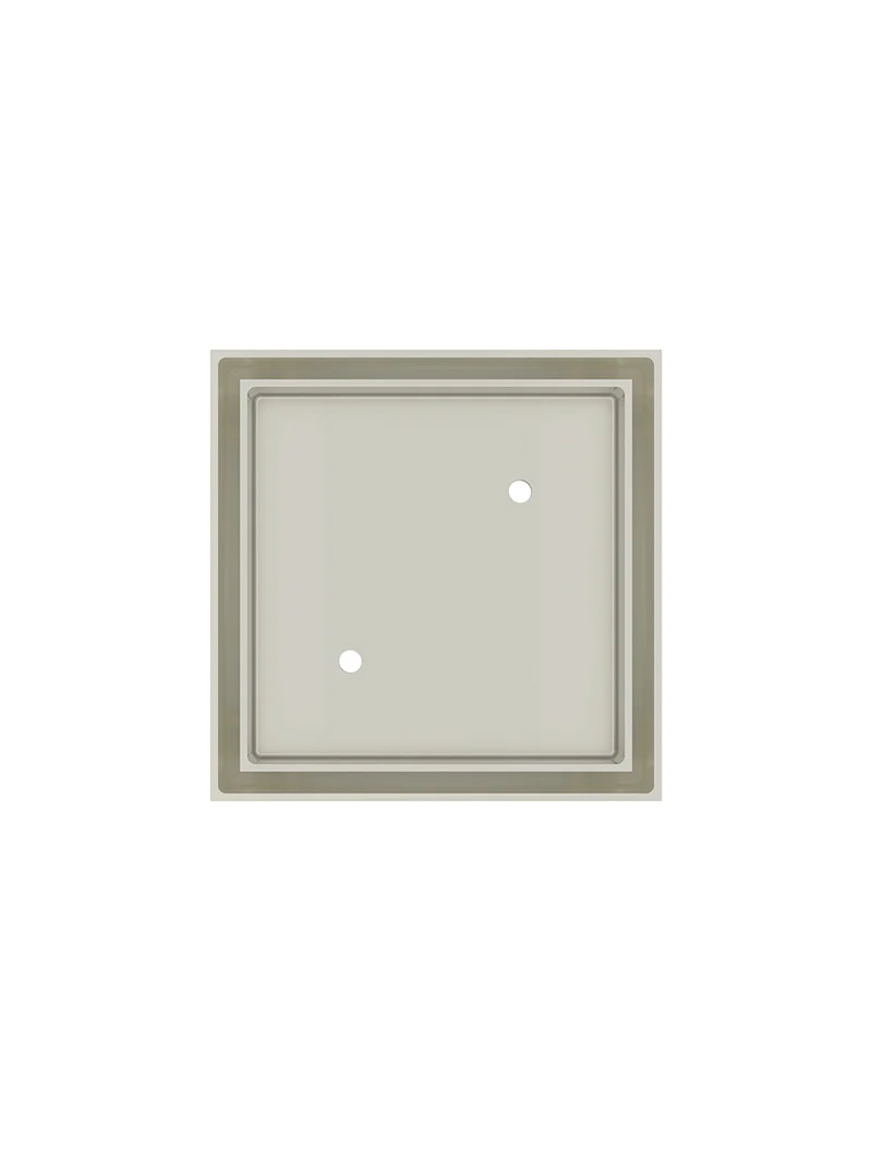 Meir Square Floor Shower Waste With Tile Insert, Brushed Nickel