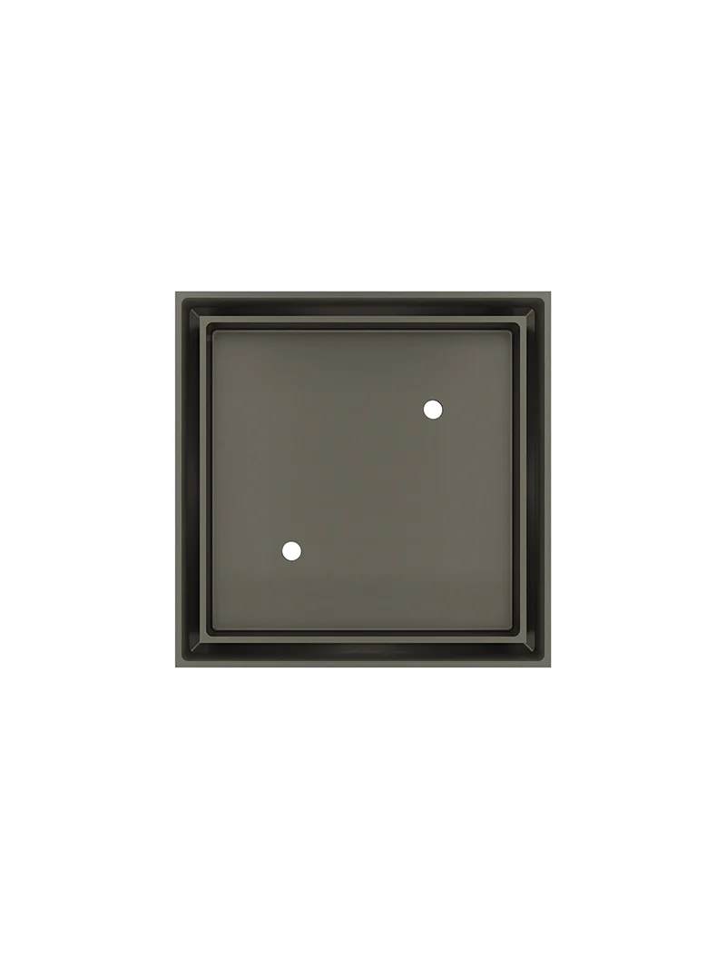 Meir Square Floor Shower Waste With Tile Insert, Gunmetal