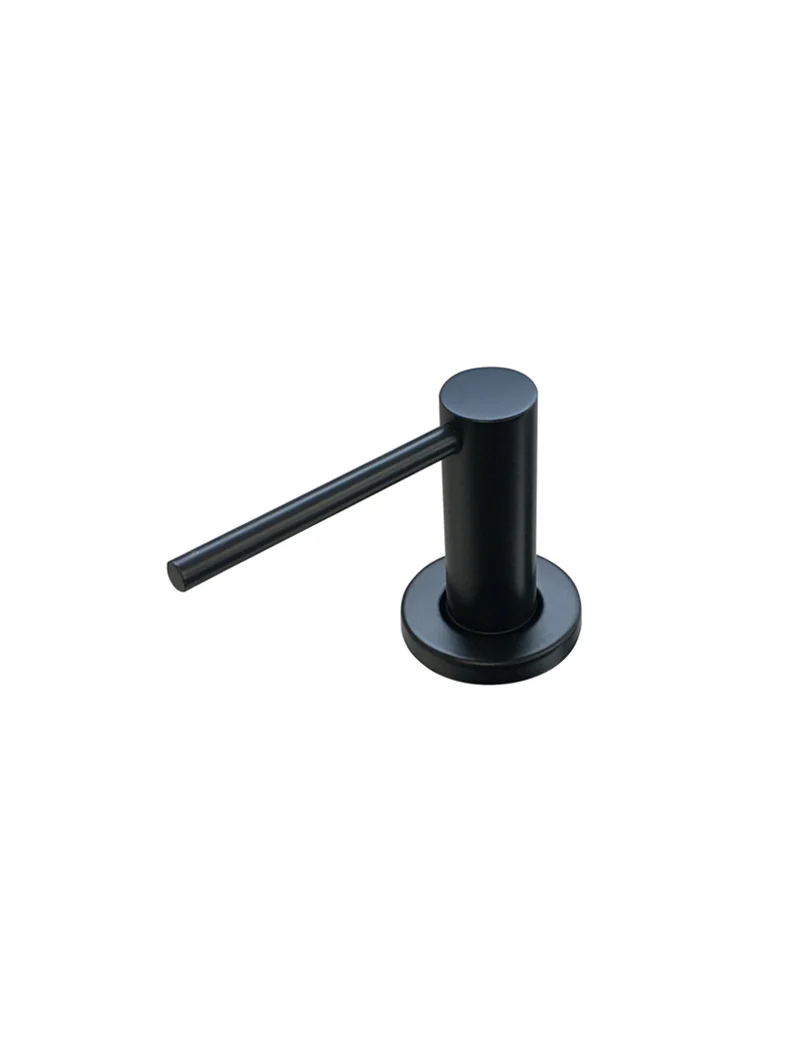 Meir Round Soap Dispenser, Matte Black