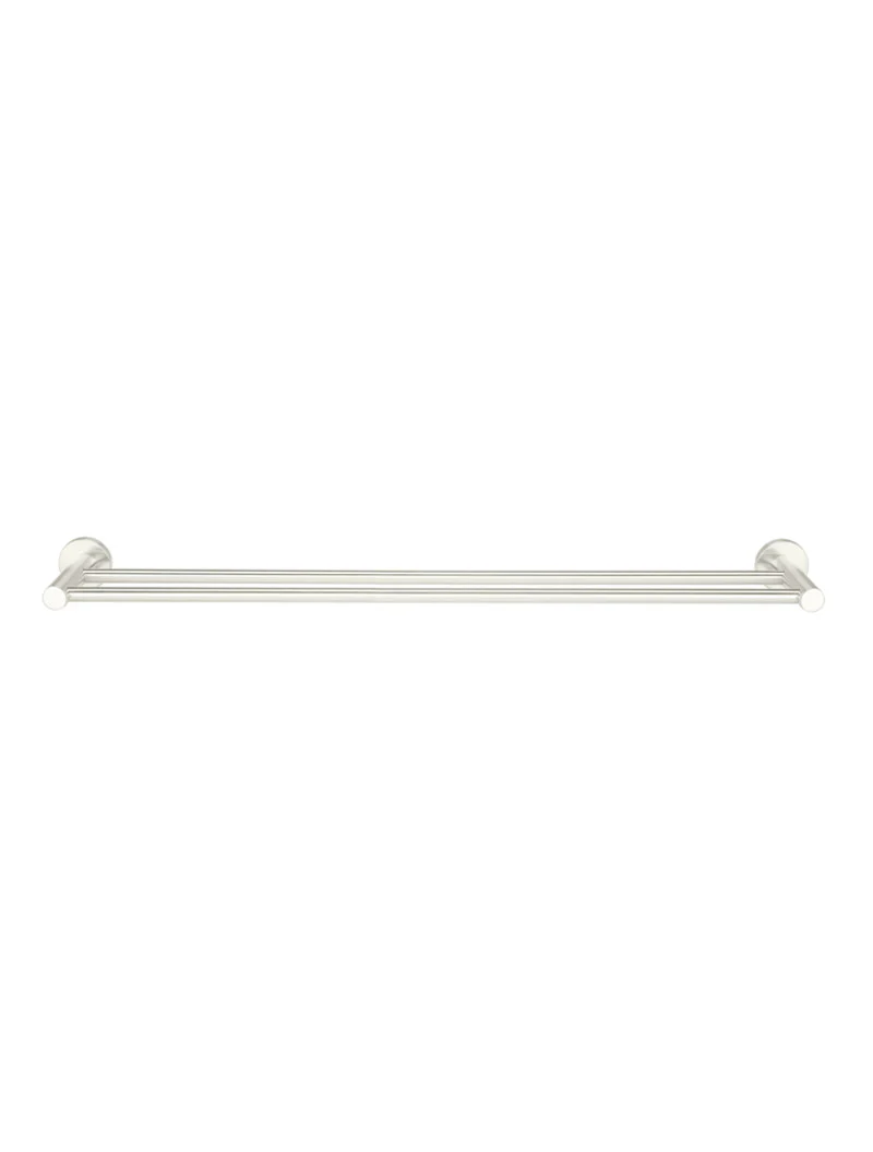 Meir Round Double Towel Rail 600mm, Brushed Nickel