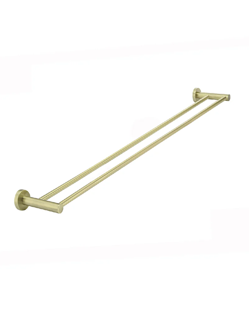 Meir Round Double Towel Rail 900mm, Tiger Bronze