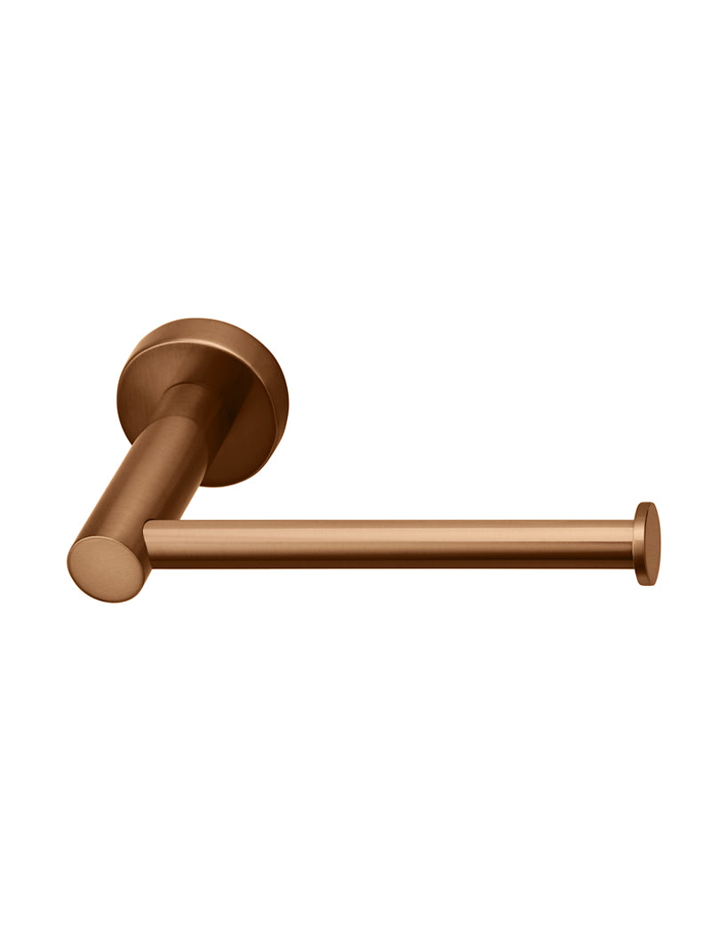 Meir Round Toilet Roll Holder, Lustre Bronze