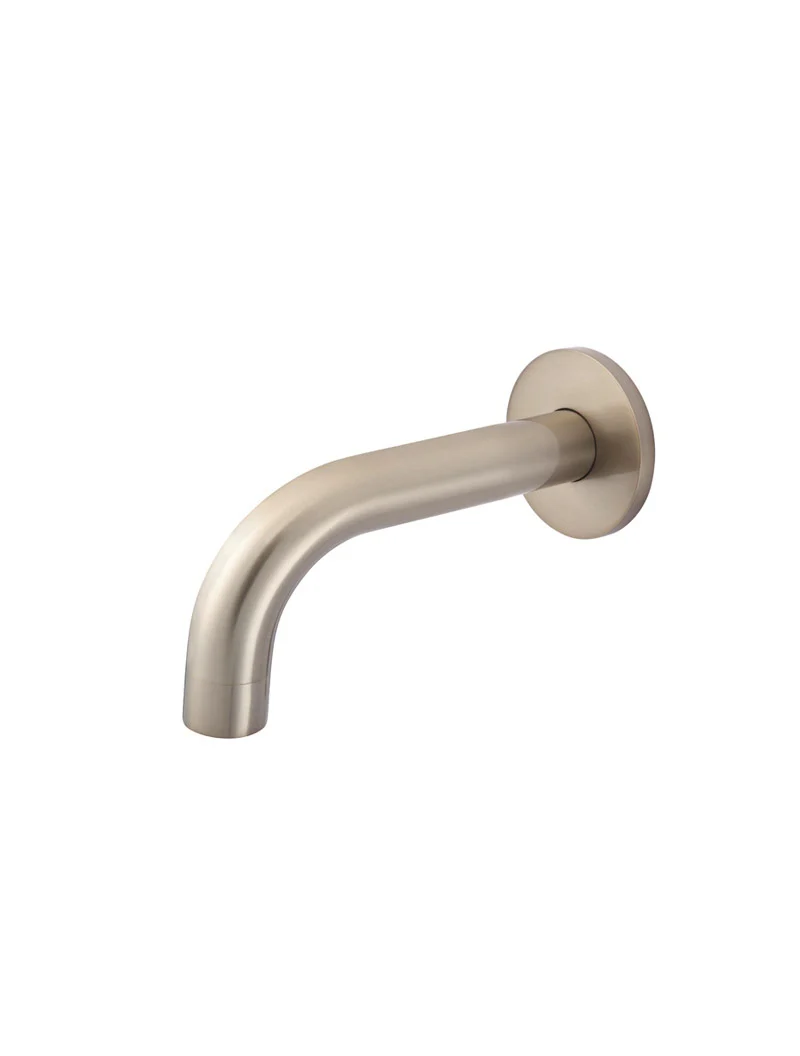 Meir Universal Round Curved Spout 130mm, Champagne
