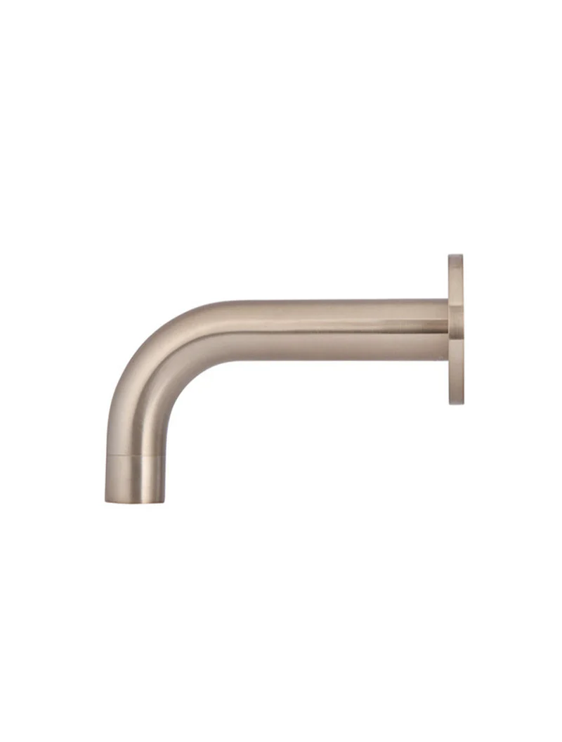 Meir Universal Round Curved Spout 130mm, Champagne