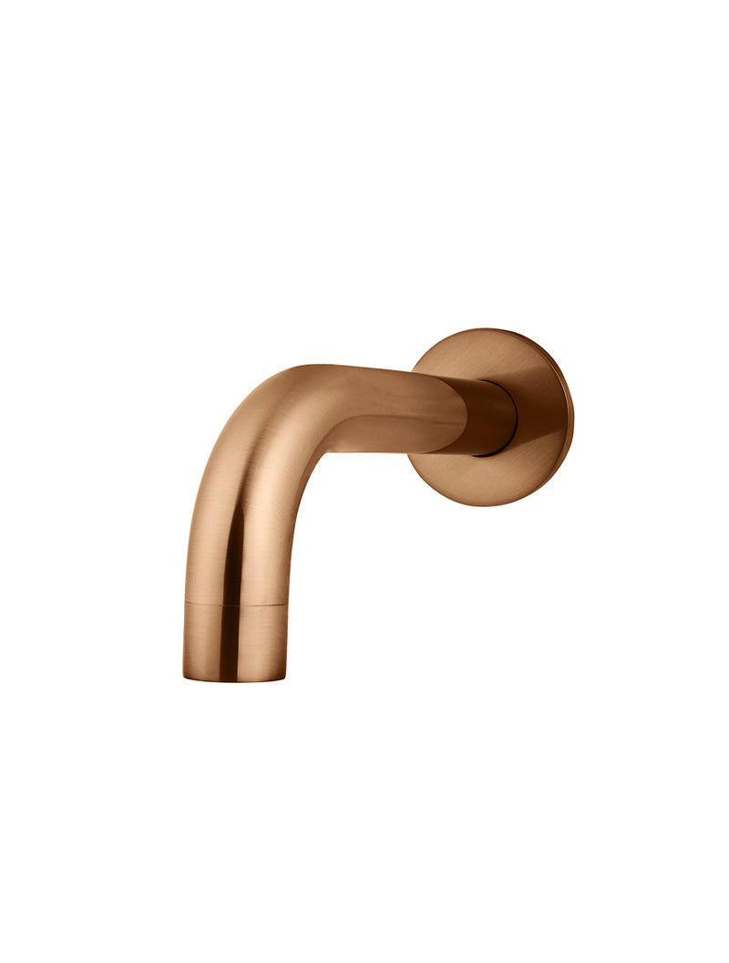 Meir Universal Round Curved Spout 130mm, Lustre Bronze