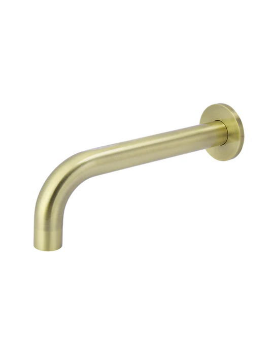 Meir Universal Round Curved Spout, Tiger Bronze