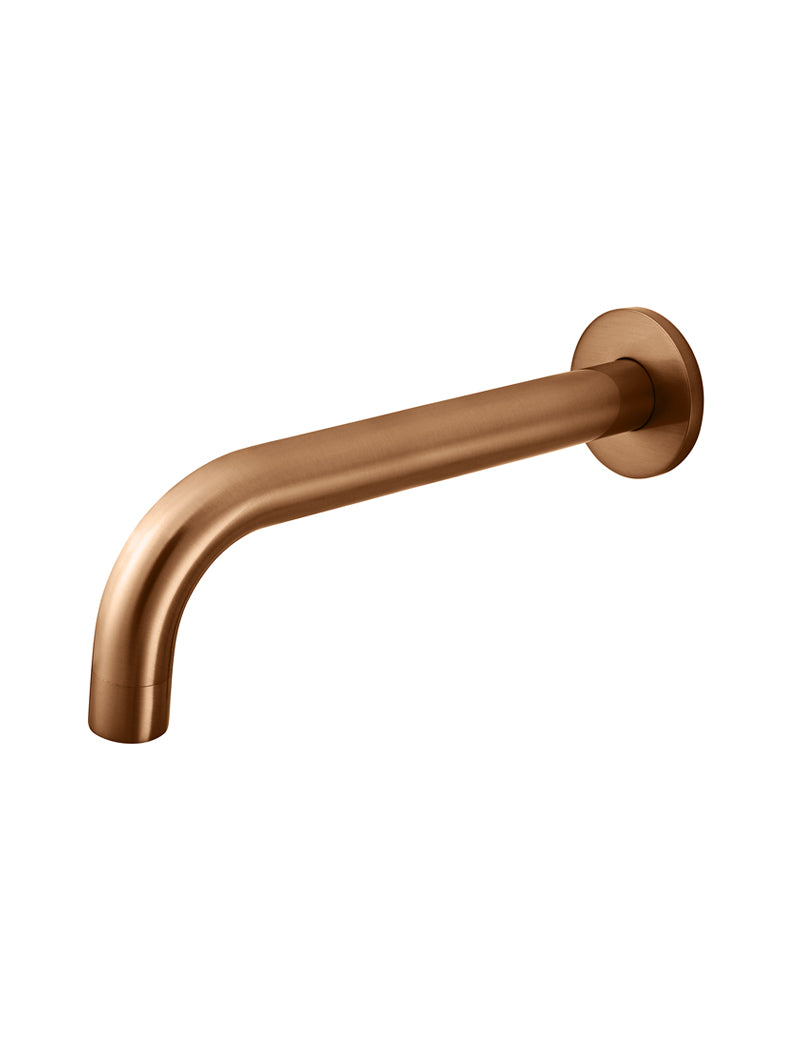 Meir Universal Round Curved Spout, Lustre Bronze
