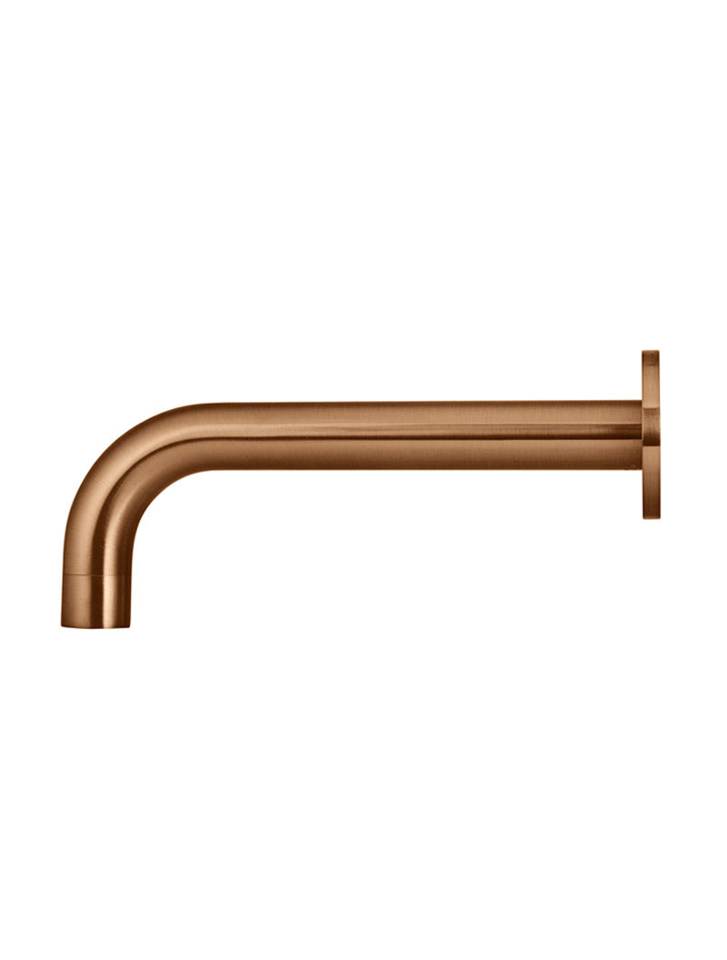 Meir Universal Round Curved Spout, Lustre Bronze