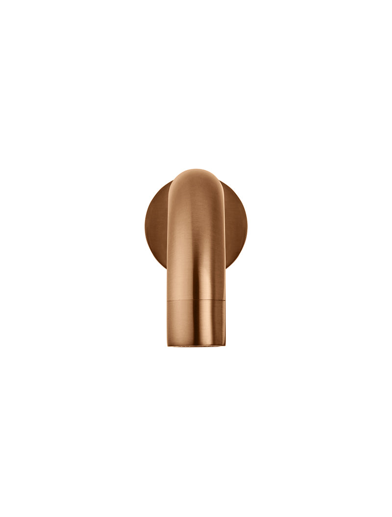 Meir Universal Round Curved Spout, Lustre Bronze