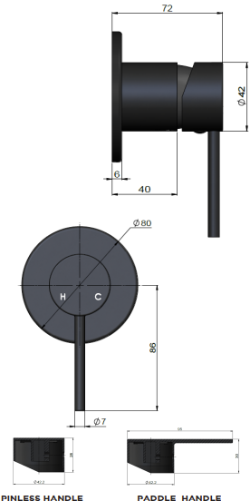 Meir Round Wall Mixer Trim Kit (In-Wall Body Not Included), Chrome