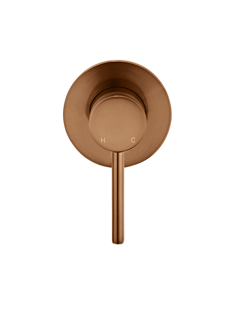 Meir Round Wall Mixer Trim Kit (In-Wall Body Not Included), Lustre Bronze