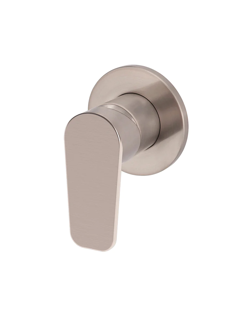 Meir Paddle Round Wall Mixer, Champagne