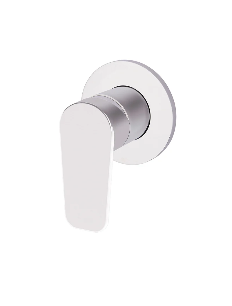 Meir Round Wall Mixer, Paddle Handle Trim Kit (In-Wall Body Not Included), Chrome