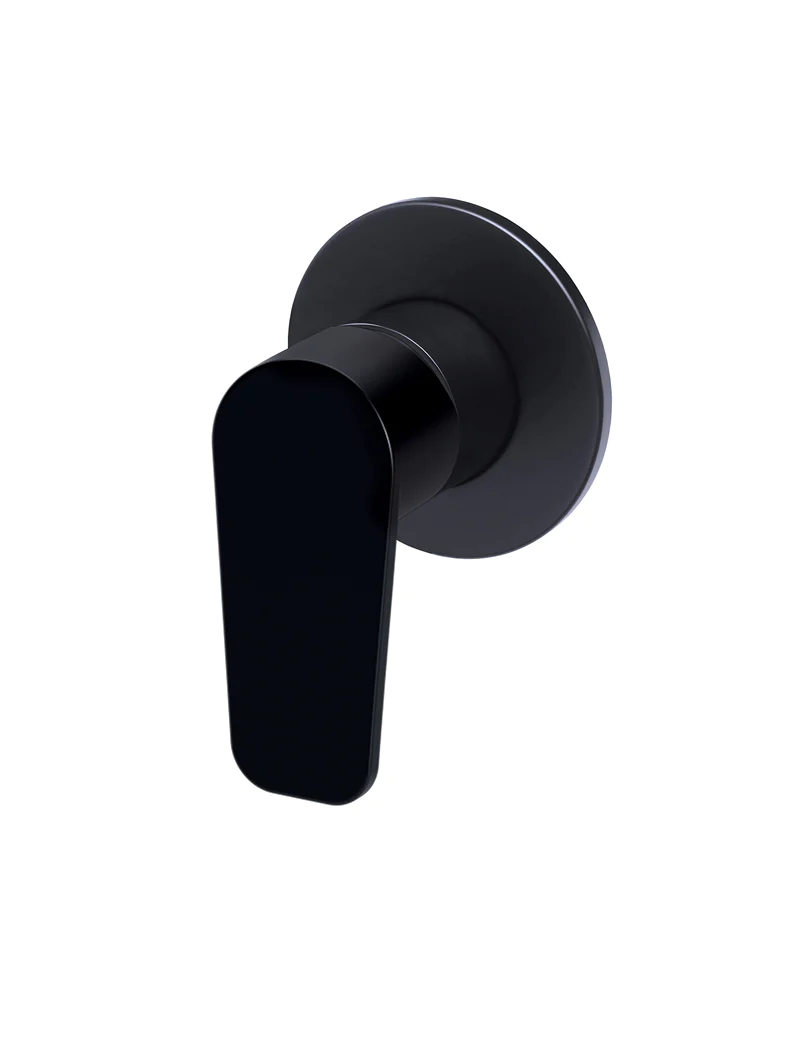 Meir Paddle Round Wall Mixer, Matte Black