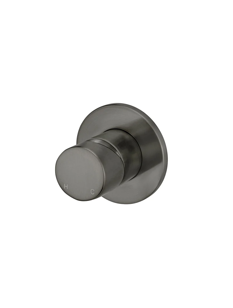 Meir Round Wall Mixer, Pinless Handle Trim Kit (In-Wall Body Not Included), Shadow