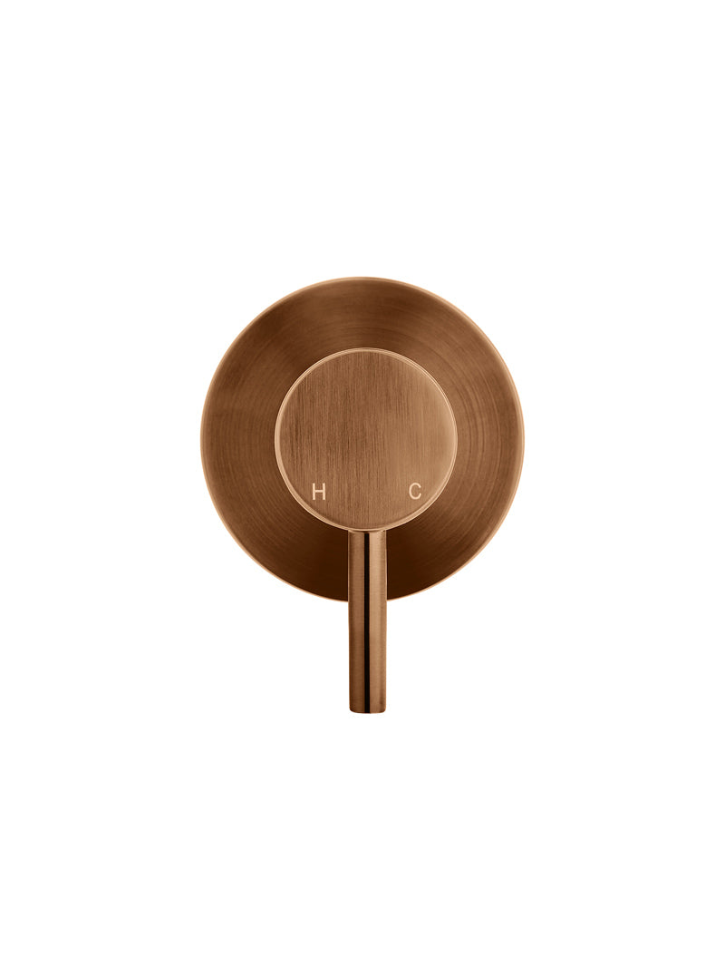 Meir Round Wall Mixer, Finish Kit, Lustre Bronze