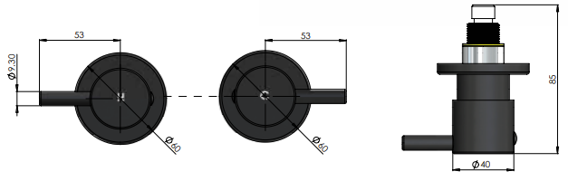 Meir Round Quarter Turn Wall Top Assemblies, Tiger Bronze