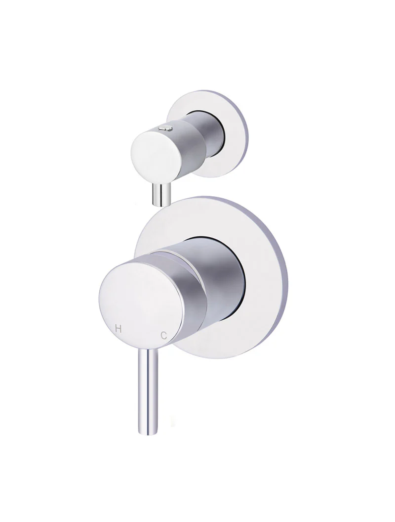 Meir Round Diverter Mixer Trim Kit (In-Wall Body Not Included), Finish Kit Chrome