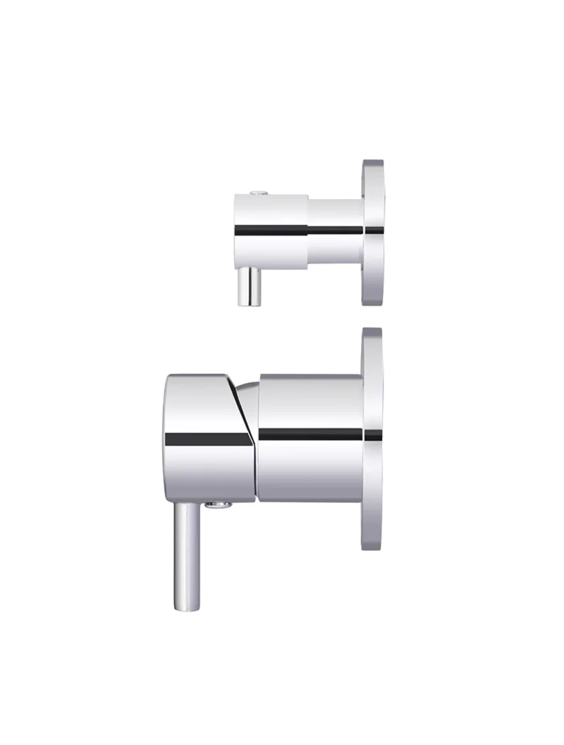 Meir Round Diverter Mixer Trim Kit (In-Wall Body Not Included), Finish Kit Chrome