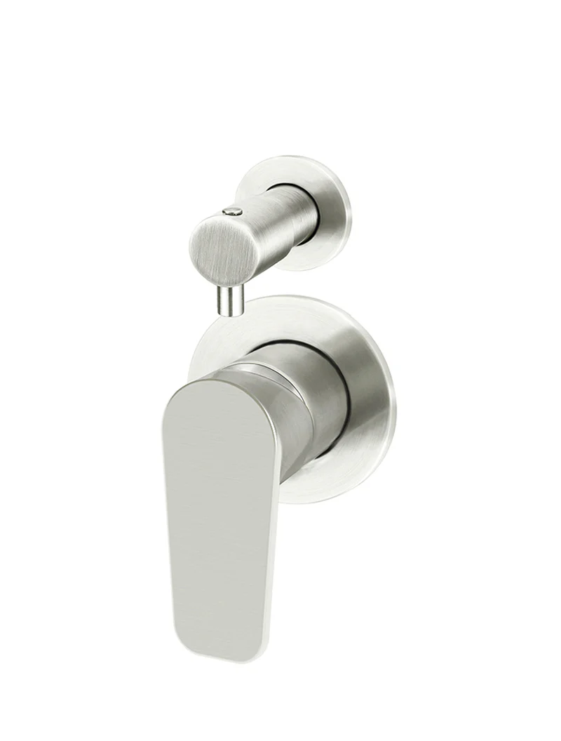 Meir Round Diverter Mixer, Paddle Handle Trim Kit (In-Wall Body Not Included), Brushed Nickel