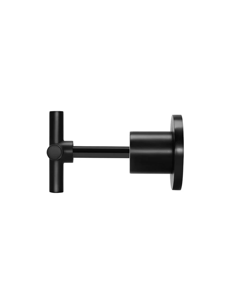 Meir Round Cross Handle Jumper Valve Wall Top Assemblies, Matte Black