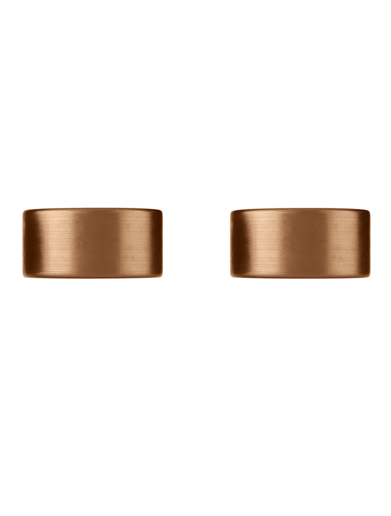 Meir Circular Wall Taps, Lustre Bronze