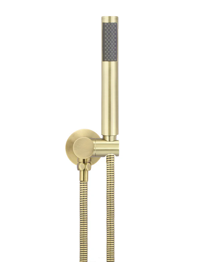 Meir Round Hand Shower on Swivel Bracket, Single Function Hand Shower, Tiger Bronze