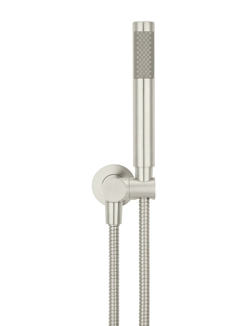 Meir Round Hand Shower on Swivel Bracket, Single Function Hand Shower, Brushed Nickel