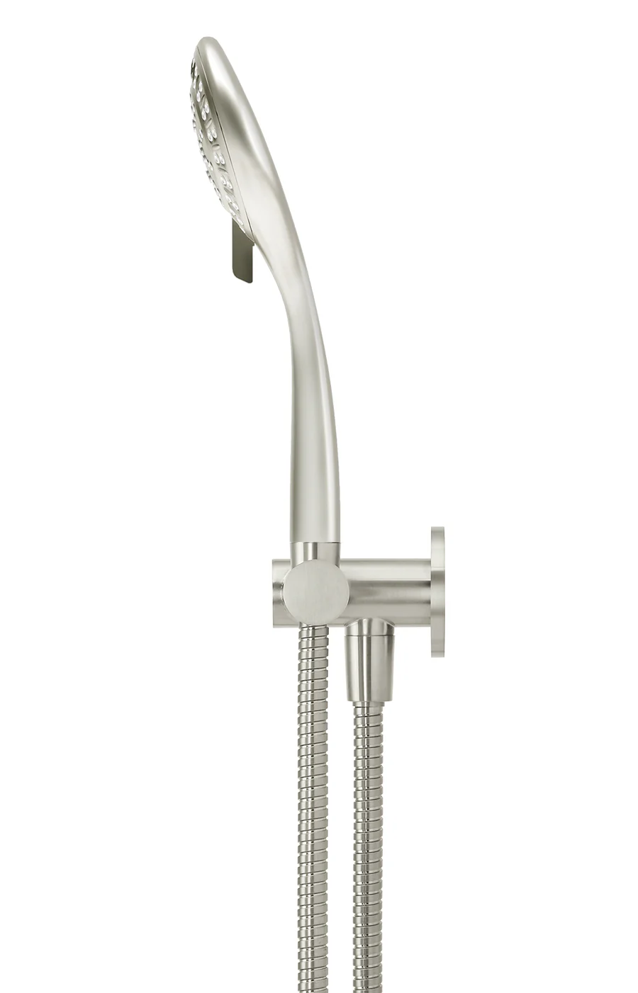 Meir Round Hand Shower on Swivel Bracket, Three Function Hand Shower, Brushed Nickel