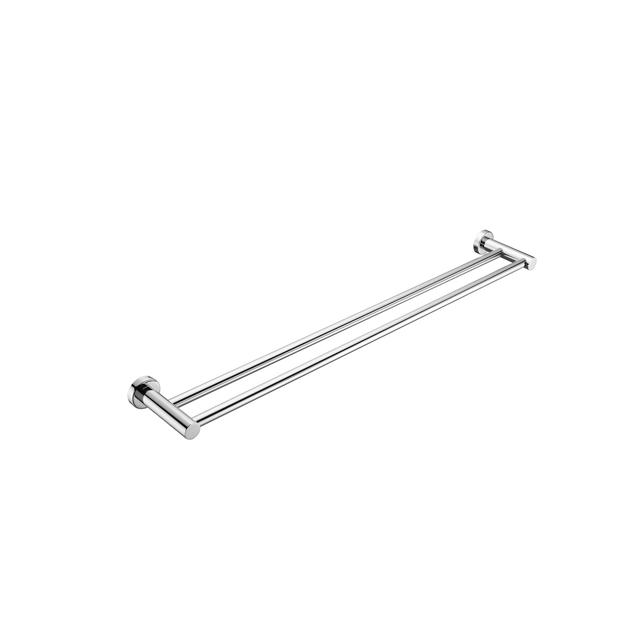 Nero Mecca Double Towel Rail 800mm, Chrome