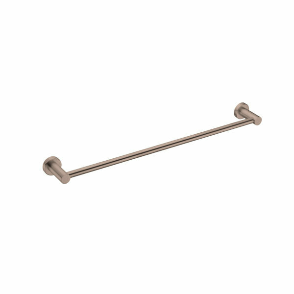 Nero Mecca Single Towel Rail 600mm, Brushed Bronze