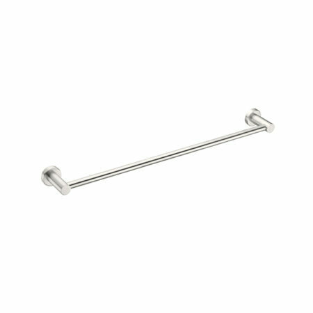 Nero Mecca Single Towel Rail 600mm, Brushed Nickel